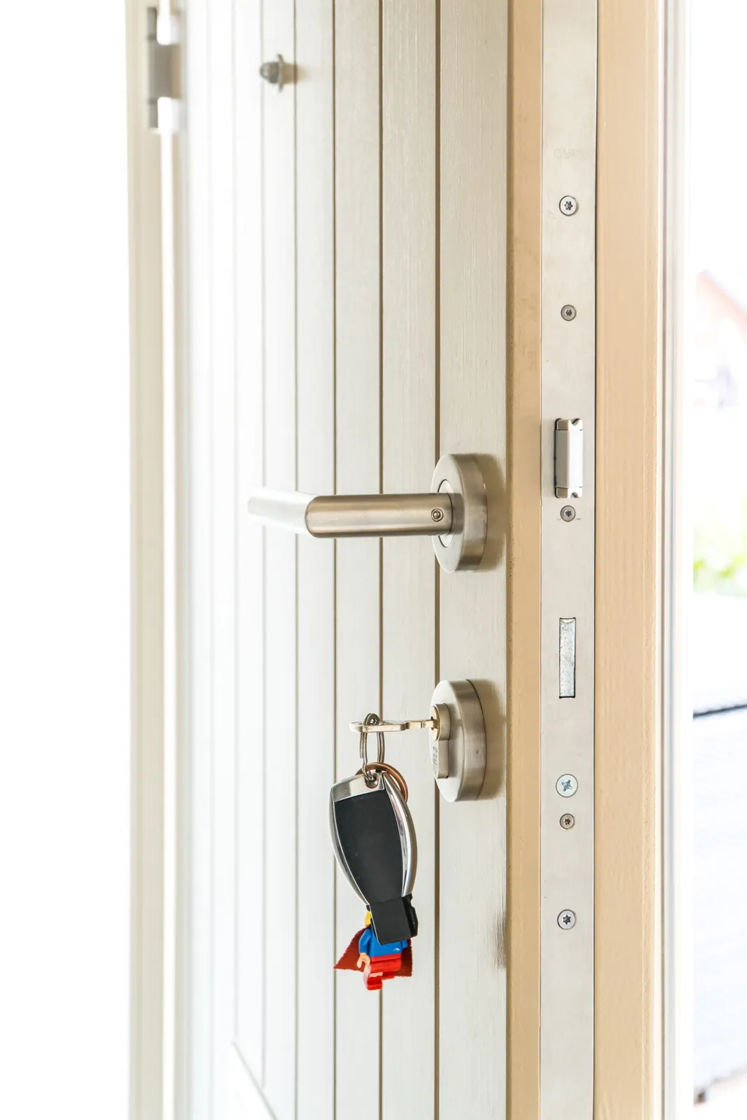 Timber door hardware detail