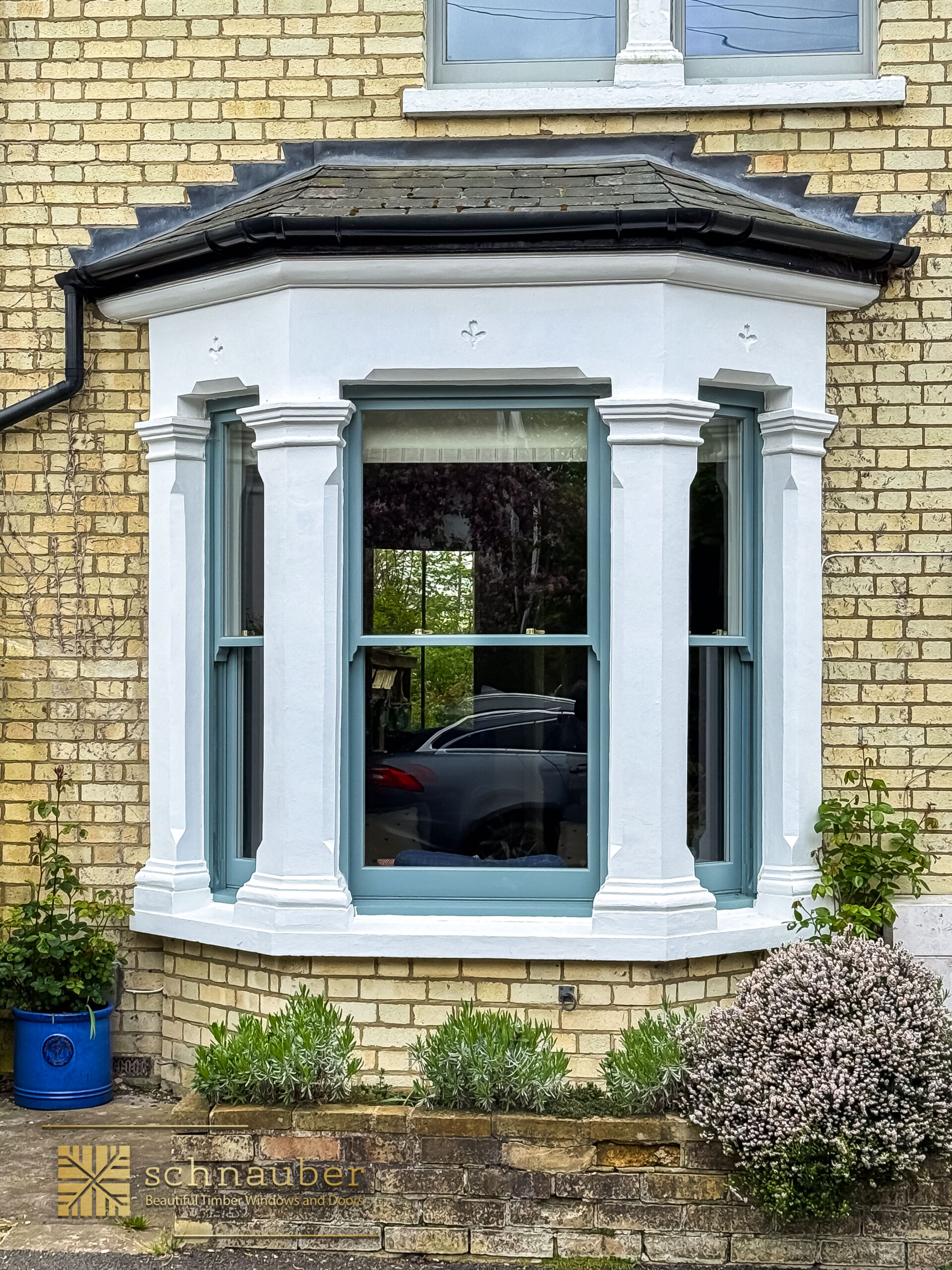 Bespoke timber sash windows installed by Schnauber