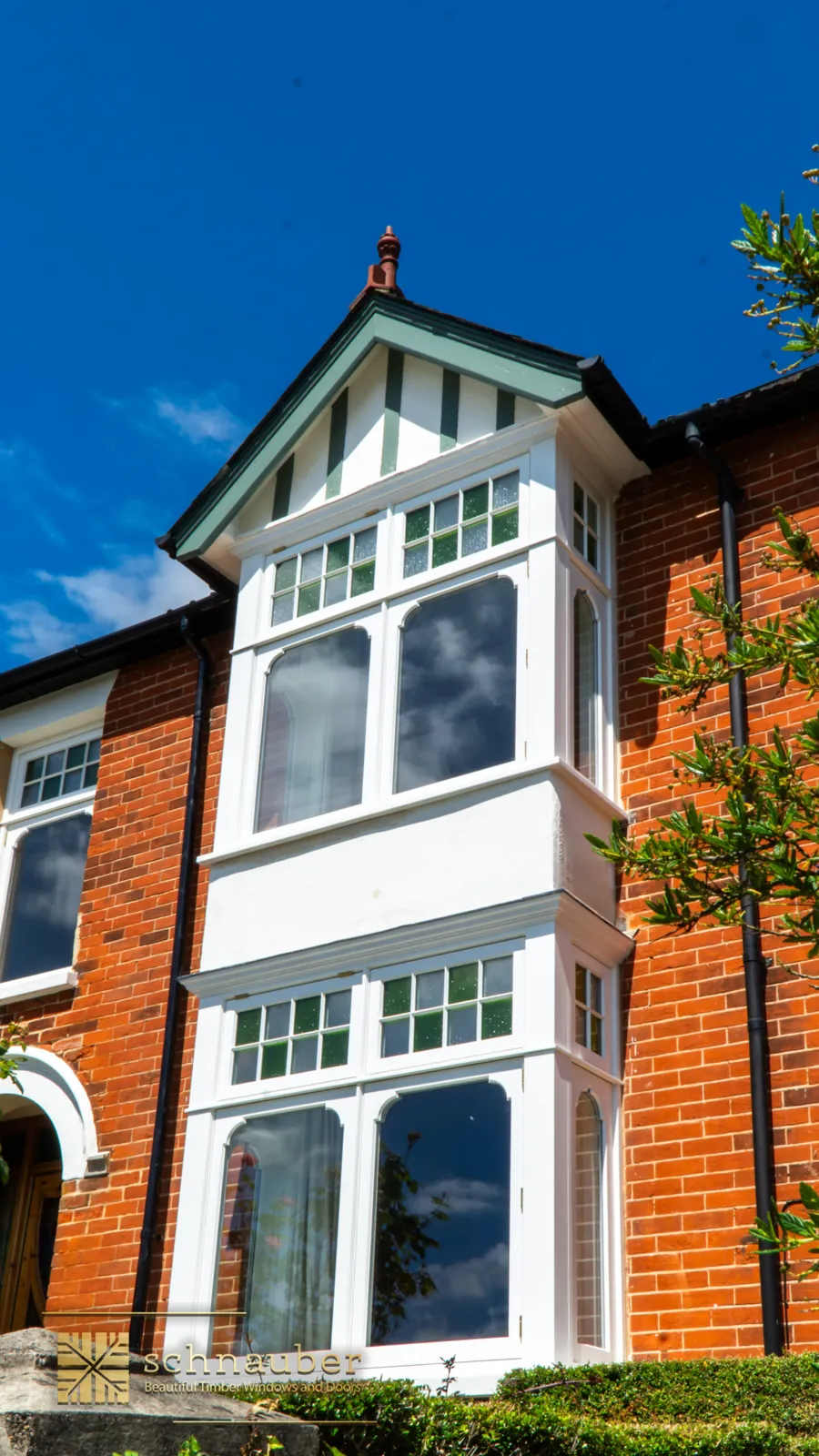 The completed property with heritage flush casement windows throughout